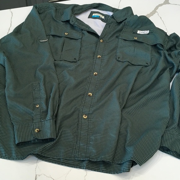 Magellan Outdoors Other - Magellan Outdoors Green Plaid Lightweight Shirt Fishing 3XL MagWork